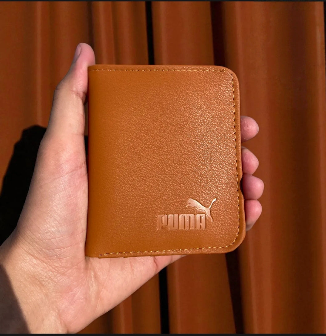 PUMA Men's Premium Bi-Fold Wallet | Classic Leather Finish | Slim & Stylish