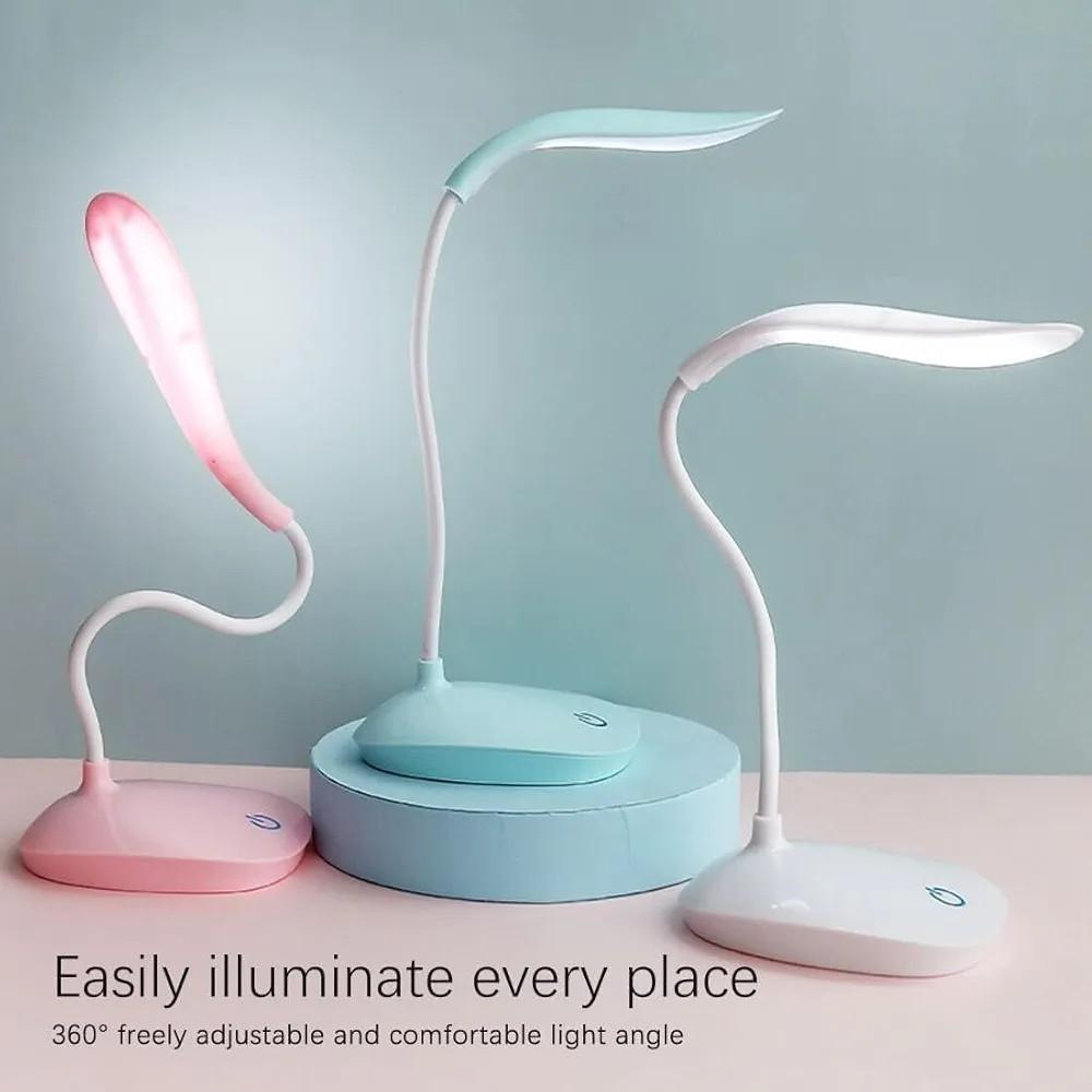 Modern LED Touch Desk Lamp – Flexible Eye Protection Study Light (USB Rechargeable)