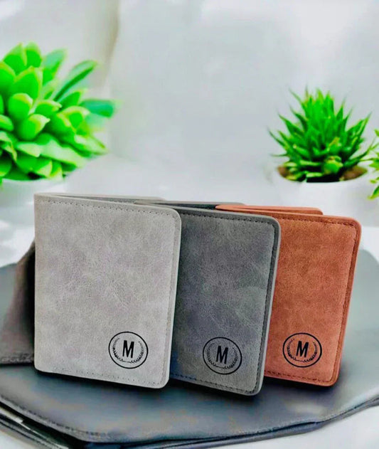 Premium Men's Bifold Wallet – Slim Faux Leather Wallet with Multiple Card Slots, Cash Compartment & Minimalist Design