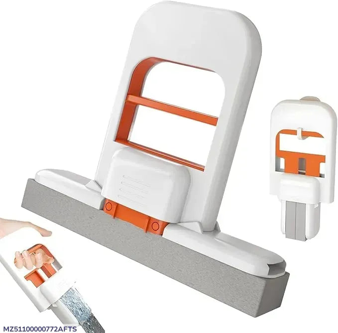 Mini Mop with Water Absorbent Sponge – White 24.8x15cm